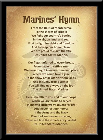 usm hymn lyrics|The Marines' Hymn .